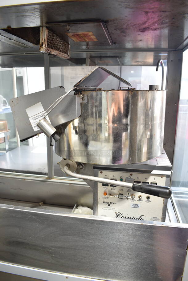 Gold Medal 2229EDS Stainless Steel Commercial Floor Style Popcorn Machine and Merchandiser. 120/208-240 Volts.  - Image 2 of 10