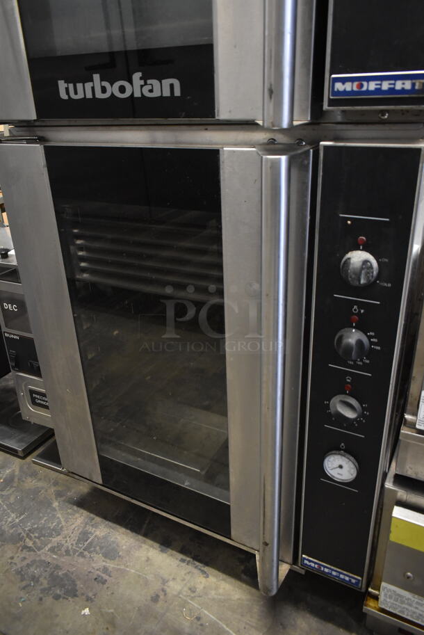 2 Moffat Turbofan E32D5 Stainless Steel Commercial Electric Powered Full Size Oven w/ View Through Door and Metal Oven Racks. 208 Volts, 1 Phase. 2 Times Your Bid! - Image 3 of 6
