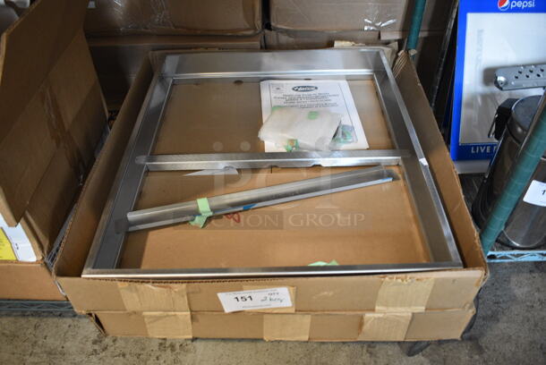 2 BRAND NEW IN BOX! Hatco Metal Frames for Drop In. 2 Times Your Bid!
