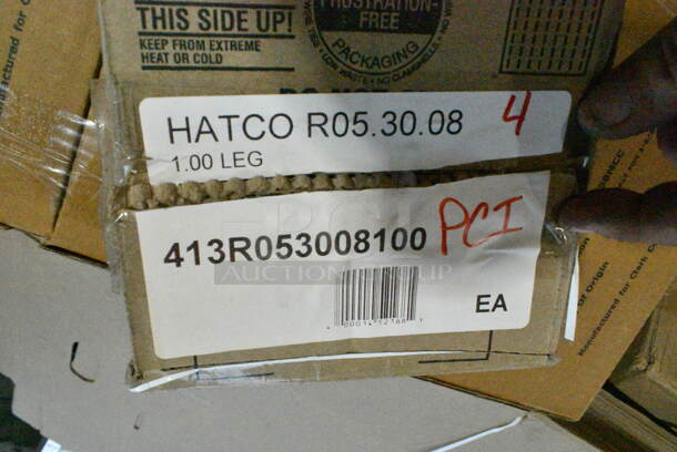 PALLET LOT of 17 BRAND NEW Boxes Including 176BSKT95BK Choice 9 1/4" x 5 3/4" x 1 1/2" Black Oval Plastic Fast Food Basket - 12/Pack, 164TCOLROD25 Lancaster Table & Seating 25 3/16" Standard Height Table Base Column and Rod, CSI 16 oz PET Cylinder, 2 Box Choice 407358MCC Choice Stainless Steel Malt Cup Collar for 3 5/8" Cups - 4 5/8" Top Diameter, 260PCCOV10 Choice 10" Clear Polycarbonate Plate Cover - 12/Case, 413R053008100 Hatco R05.30.081.00 Leg, 41528 Response Dinner Napkins, Garde 181COM1KITMA Heavy-Duty Can Opener Knife and Gear Kit, American Metalcraft ASEAS14 14" Round Silver Hammered Aluminum Seafood Tray, 929CAC187 Waring Ellipse CAC187 32 oz. Copolyester Container with Dasher Assembly for MXE2000, 20A871989 Ansell AlphaTec® 87-198 12" Yellow 16 Mil Unsupported Fish Scale Grip Natural Latex Rubber Gloves with Cotton Flock Lining - Large - 12/Pack, 500CC12HD 12 oz. Plastic Cold Cup - 1000/Case, Carlisle Spectrum 4073500 17" Aluminum Brush Rack, 612D3COMP Choice 8 1/2"x 6 3/8" 3-Compartment Oblong Foil Take-Out Container with Board Lid - 250/Case, 500IRB100WULK 1 Gallon (128 oz.) Translucent HDPE Industrial Round Jug with Unlined White Ribbed Continuous Thread Cap. 17 Times Your Bid! - Image 2 of 12