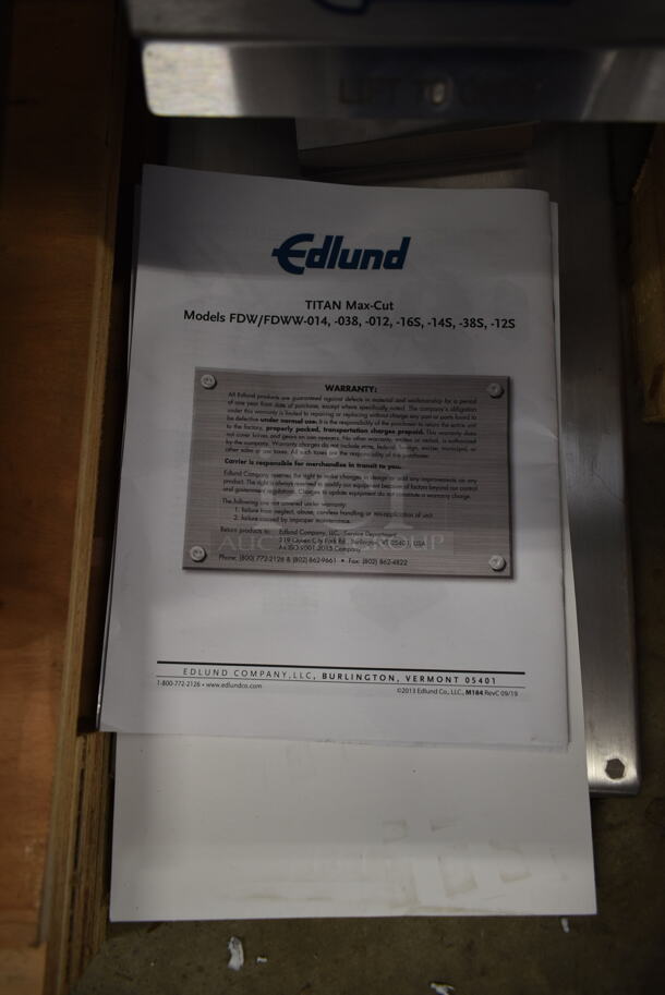 LIKE NEW! Edlund FDW-038 Titan Max-Cut Manual Metal Commercial Countertop 3/8" Dicer with Suction Cup Base. - Image 7 of 9
