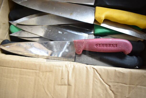 50 SHARPENED Stainless Steel Knives Including Chef Knives. 50 Times Your Bid!  - Image 3 of 7
