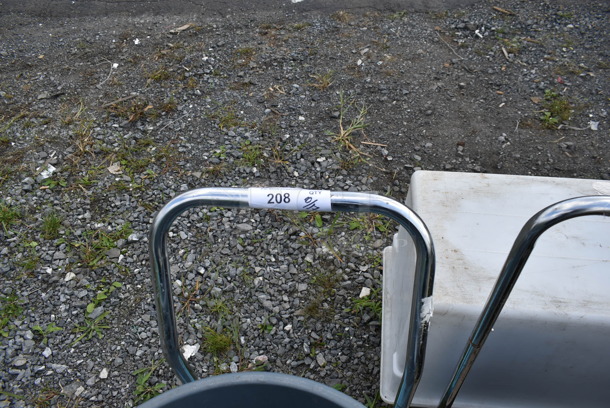 Dish Caddy Cart and Rubbermaid Brute Poly Trash Can. - Image 3 of 5