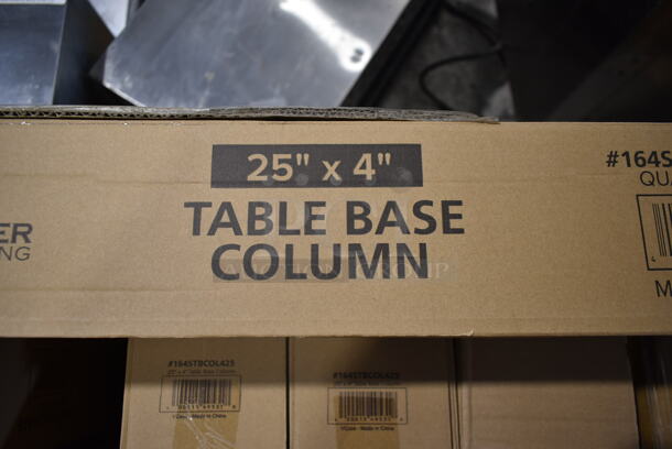 BRAND NEW Box of 8 Lancaster Table & Seating 164STBCOL425 Table Base Column - Image 5 of 8
