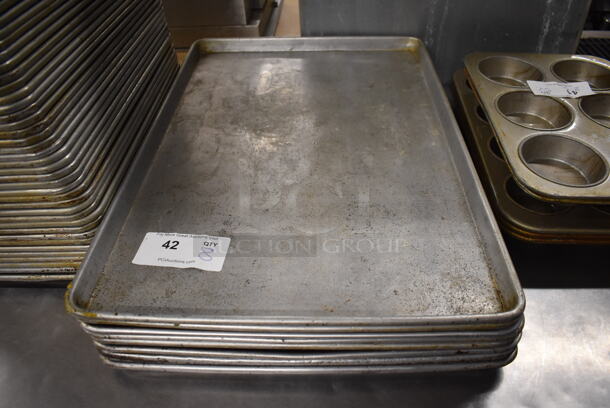 8 Metal Full Size Baking Pans. 18x26x1. 8 Times Your Bid! - Image 4 of 4