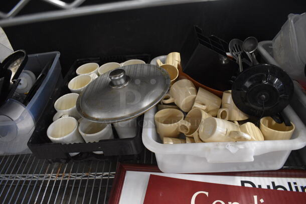 ALL ONE MONEY! Lot of Various Items Including Poly Mugs, Metal Pieces, Condiments Sign and Cleaner! - Image 3 of 5