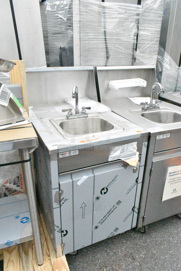 BK Resource BK-DIS-1515 Stainless Steel Commercial Portable Sink on Commercial Casters. Bay 12.5x10.5x6 - Image 2 of 12