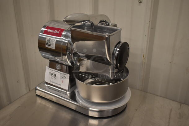 BRAND NEW SCRATCH AND DENT! Estella CG12 Stainless Steel Commercial Countertop Electric Hard Cheese Grater. 120 Volts, 1 Phase. Tested and Working! - Image 3 of 7