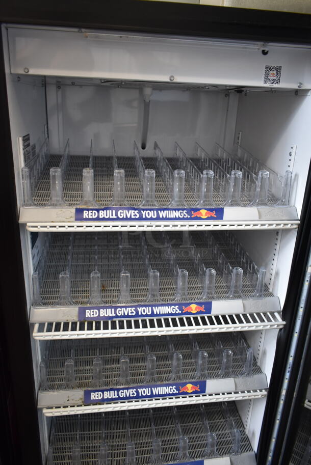 2019 True GDM-10-HC Metal Commercial Single Door Reach In Cooler Merchandiser w/ Poly Coated Racks. 115 Volts, 1 Phase. Tested and Working!
 - Image 3 of 5