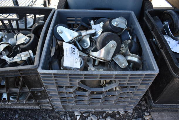 ALL ONE MONEY! Lot of Various Items Including Commercial Casters. 13x13x11