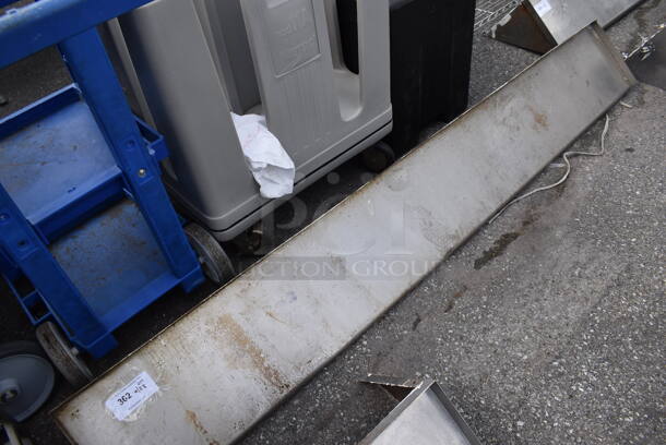 Metal Shelf w/ Wall Mount Brackets. - Image 3 of 3