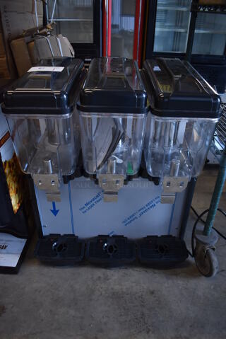 BRAND NEW SCRATCH AND DENT! Avantco COLDREAM 3M Stainless Steel Commercial Countertop 3 Hopper Refrigerated Beverage Machine. 120 Volts, 1 Phase. 23x16x27. Tested and Working!