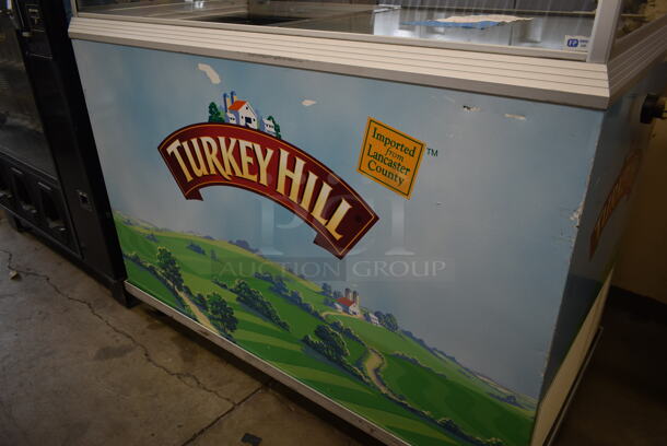 Caravell ISKREM Metal Commercial Ice Cream Dipping Cabinet w/ Sliding Lids and Sneeze Guard on Commercial Casters. 120 Volts, 1 Phase. Tested and Working! - Image 3 of 7