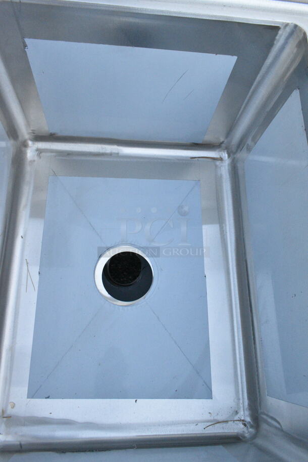 BRAND NEW SCRATCH AND DENT! Regency 600S3162018L Stainless Steel 3 Bay Sink w/ Left Side Drain Board. Bays 16x20x12. Drain Board 16.5x21.5. No Legs.  - Image 5 of 7