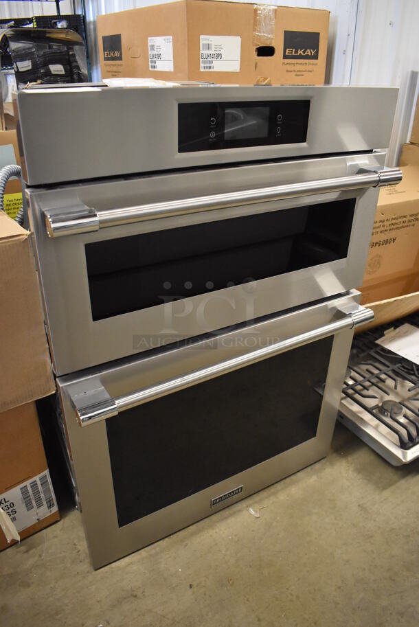 BRAND NEW SCRATCH AND DENT! Frigidaire Electrolux PCWM3080AF Stainless Steel Electric Powered Double Stack Convection Oven w/ View Through Doors. 120-240 vOLTS. 30x28X41.5 - Image 2 of 11