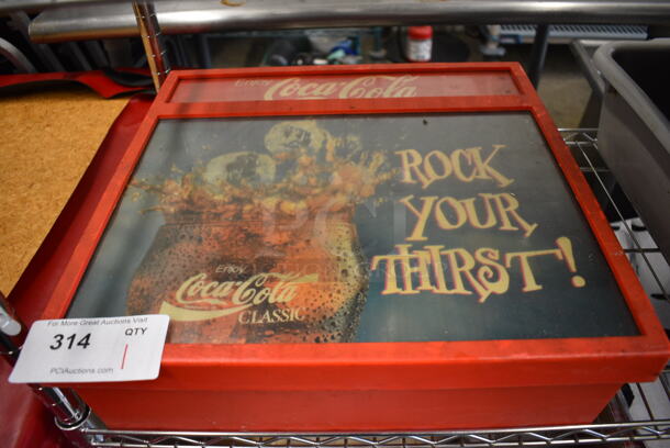 Coca Cola Rock Your Thirst Sign. 17.5x5x16.5