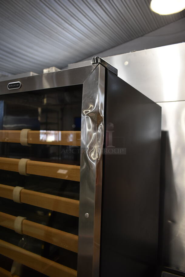 BRAND NEW SCRATCH AND DENT! Whynter BWR-1662SD 166 Bottle Built-in Stainless Steel Compressor Wine Refrigerator Merchandiser. 115 Volts, 1 Phase. Tested and Working! - Image 2 of 5