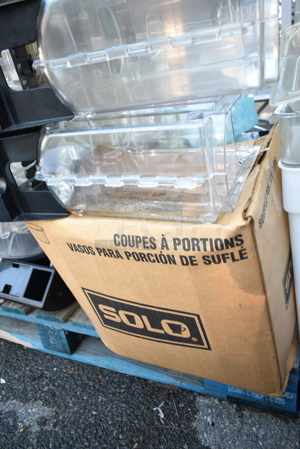 PALLET LOT of Various Items Including Poly Cereal Dispensers and Poly Bins. - Image 7 of 10