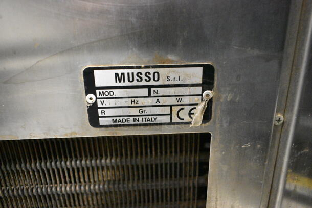 Musso 7 Stainless Steel Commercial Floor Style Ice Cream Maker on Commercial Casters. 115 Volts, 1 Phase.  - Image 6 of 6
