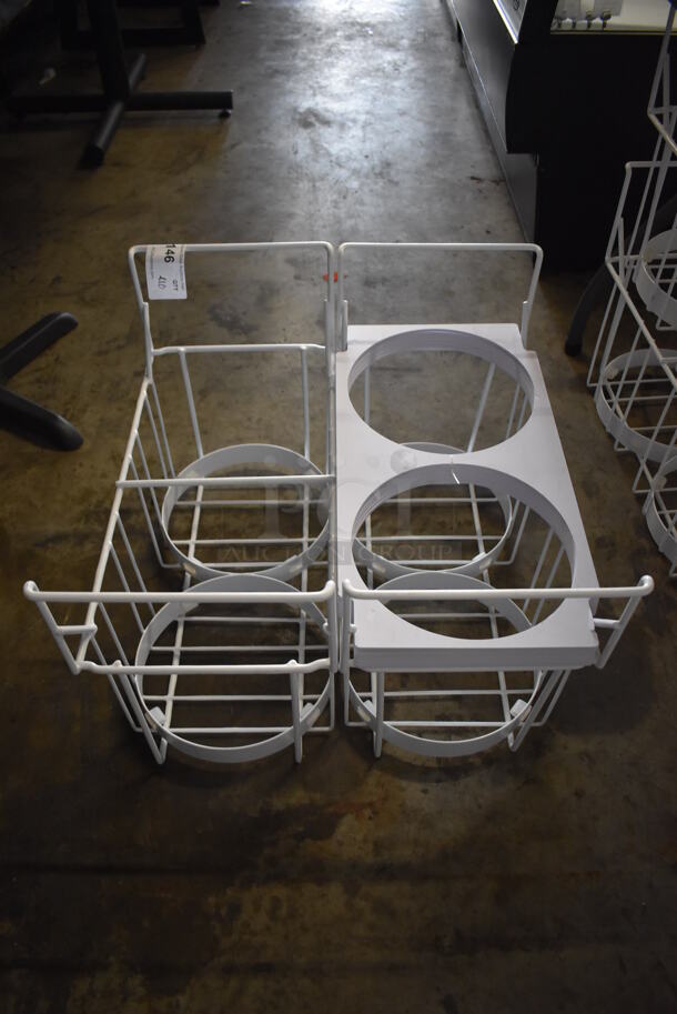 ALL ONE MONEY! Lot of 10 White Poly Coated Baskets. 10.5x22x16 - Image 7 of 9
