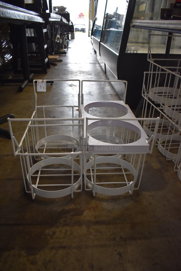 ALL ONE MONEY! Lot of 10 White Poly Coated Baskets. 10.5x22x16 - Image 8 of 9