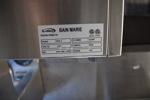 BRAND NEW! KoolMore CFW-1 Stainless Steel Commercial Countertop Food Warmer. 110 Volts, 1 Phase. 13.5x23x9.5. Tested and Working! - Image 5 of 5
