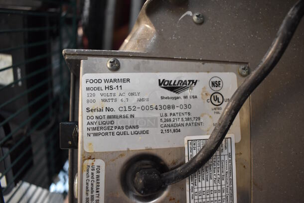 Vollrath Cayenne HS-11 Stainless Steel Commercial Countertop Soup Kettle Food Warmer w/ Lid. Does Not Have Drop In. 120 Volts, 1 Phase. Tested and Working! - Image 5 of 5