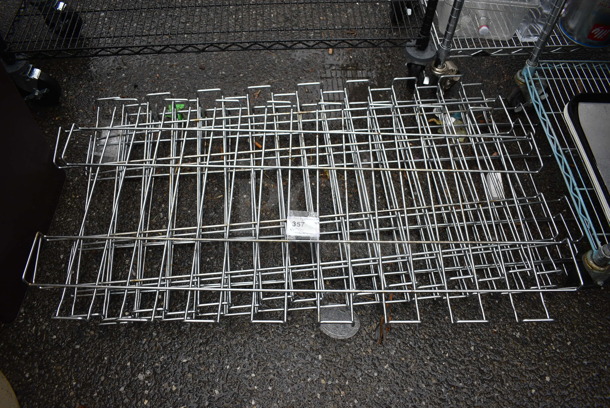 ALL ONE MONEY! Lot of 5 Chrome Finish Shelf Covers. 48x24x1 - Image 1 of 4