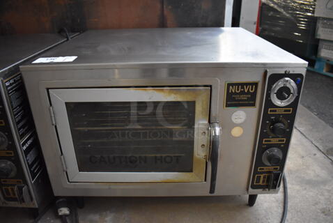 Nu Vu XO-1 Stainless Steel Commercial Countertop Electric Powered Oven. 120 Volts, 1 Phase. 27x24x20