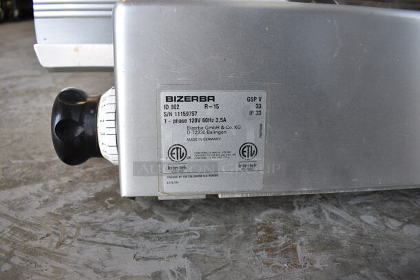 2015 Bizerba Model GSP V Stainless Steel Commercial Countertop Meat Slicer. 120 Volts, 1 Phase. 29x23x24. Tested and Does Not Power On - Image 5 of 6