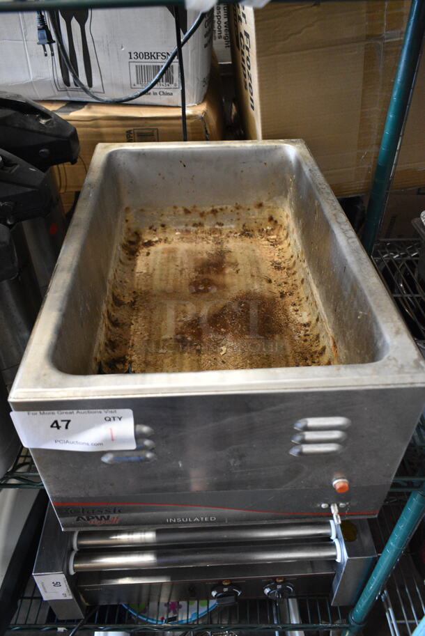 APW Wyott W-3Vi Stainless Steel Commercial Countertop Food Warmer. 120 Volts, 1 Phase. Tested and Working! - Image 2 of 3