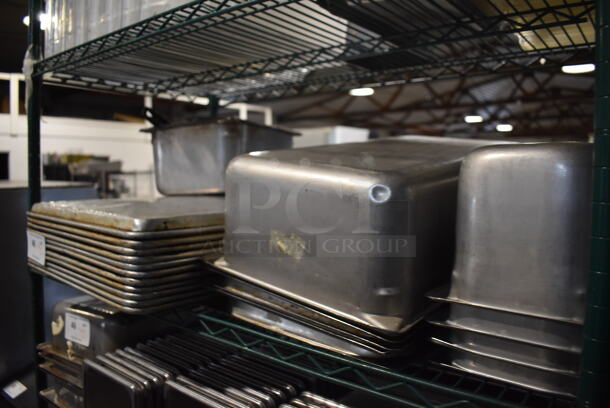 ALL ONE MONEY! Tier Lot of Various Items Including Metal Baking Pans and Stainless Steel Drop In Bins - Image 4 of 4