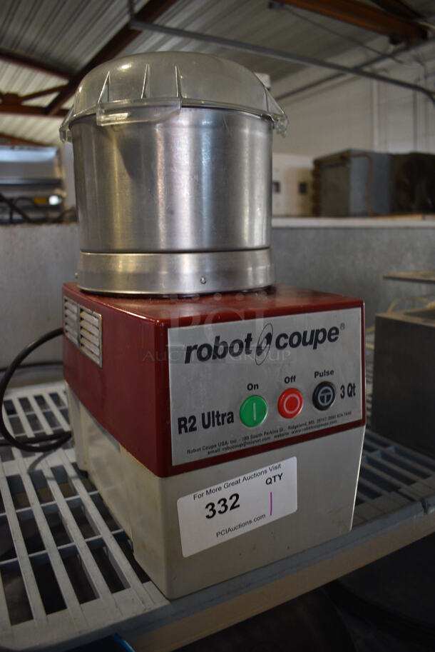 Robot Coupe Model R2UB Ultra Metal Commercial Countertop Food Processor w/ Bowl, Lid and S Blade. 120 Volts, 1 Phase. 7.5x11x16. Tested and Working! - Image 3 of 5