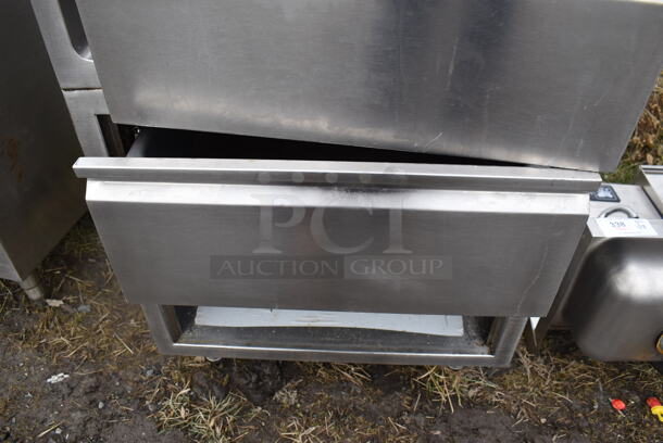Stainless Steel Counter w/ Drawer and Under Shelf. Comes w/ Extra Drawer. 27x34x35 - Image 5 of 5