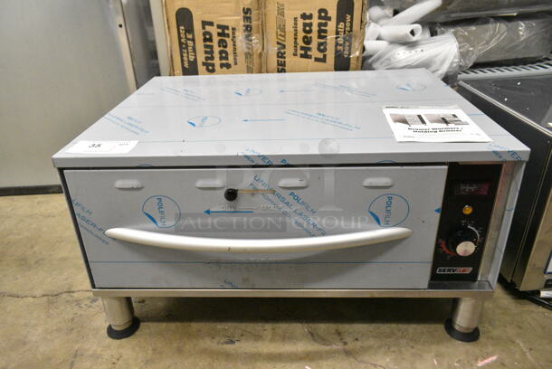 BRAND NEW SCRATCH AND DENT! 2024 ServIt 423WDSFS1 Stainless Steel Commercial Single Freestanding Drawer Warmer. 120 Volts, 1 Phase. Tested and Working! - Image 2 of 7