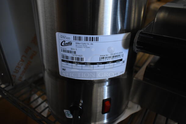 BRAND NEW SCRATCH AND DENT! Curtis SW-1 Stainless Steel 1 Gallon Syrup Warmer. 120 Volts, 1 Phase.  - Image 6 of 6