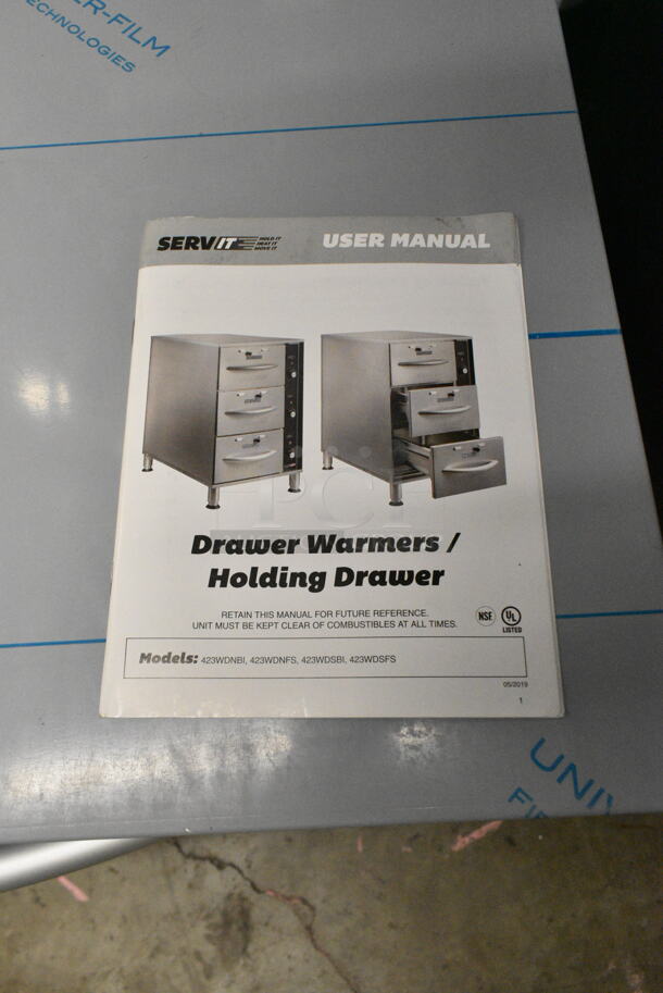 BRAND NEW SCRATCH AND DENT! 2024 ServIt 423WDSFS1 Stainless Steel Commercial Single Freestanding Drawer Warmer. 120 Volts, 1 Phase. Tested and Working! - Image 5 of 7