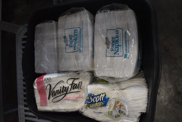 ALL ONE MONEY! Lot of Various Napkins in Black Bin! - Image 3 of 3