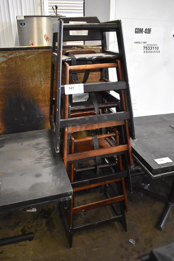 5 Wooden High Chairs. 19x20x28. 5 Times Your Bid! - Image 3 of 8