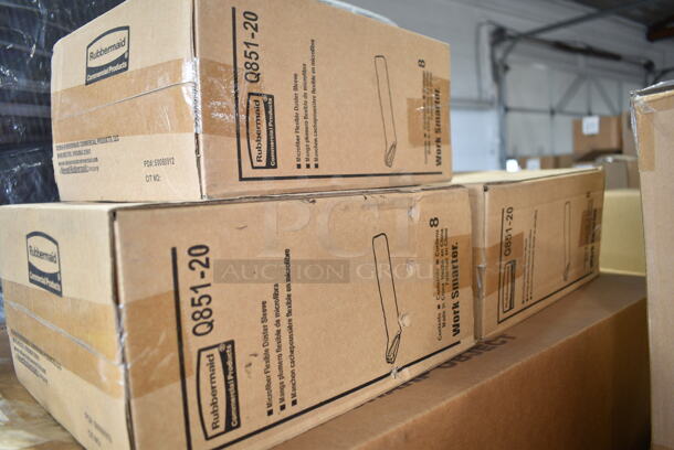 PALLET LOT of 30 BRAND NEW Boxes Including 3 Box Rubbermaid Q851-20 Dust Mops, LCTS-44 Lids, 6 Box 9789 Gunther Tooties, 3 Box PWP 11175 Tall Fluted Dome for Pie. 30 Times Your Bid!  - Image 11 of 12