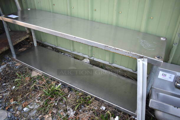 Metal 2 Tier Shelving Unit. 54x14x20 - Image 2 of 3