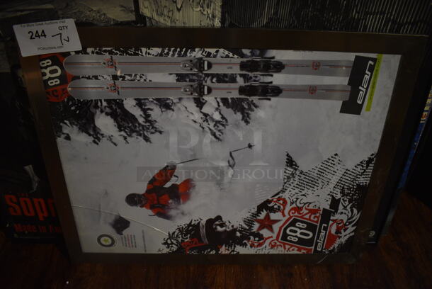7 Various Signs Including Skiing, The Sopranos and Racing. Includes 42x1x30. 7 Times Your Bid! (bar) - Image 2 of 7
