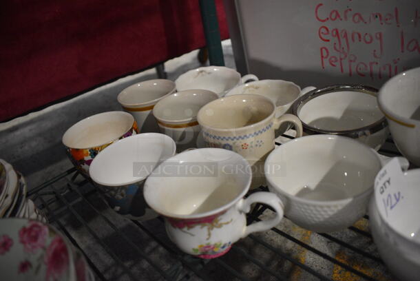 12 Various Ceramic Mugs. Includes 4.75x4x2.5. 12 Times Your Bid! - Image 2 of 4