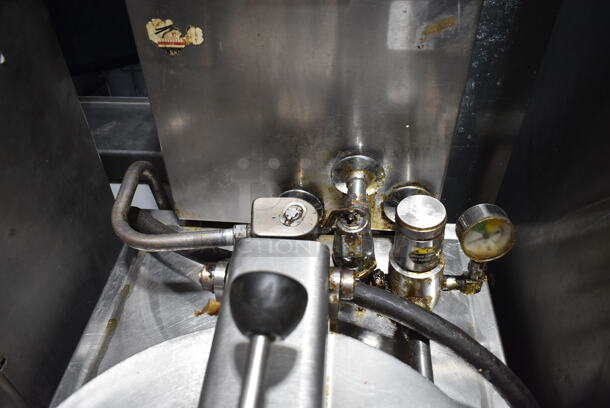 BKI LPF-F48 Stainless Steel Commercial Floor Style Electric Powered Pressure Fryer. 208-230 Volts, 3 Phase.  - Image 6 of 7