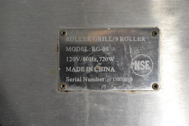 Avantco RG-09 Stainless Steel Commercial Countertop Hot Dog Roller. 120 Volts, 1 Phase. Tested and Working! - Image 3 of 3