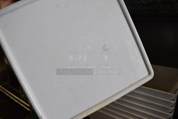 ALL ONE MONEY! Lot of 9 White Poly Bowls. 9.5x9.5x4 - Image 3 of 4