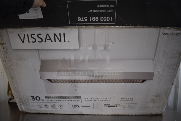 BRAND NEW SCRATCH AND DENT! Vissani QR254S Stainless Steel Under Cabinet Range Hood. 120 Volts, 1 Phase. 30x19x6 - Image 9 of 9