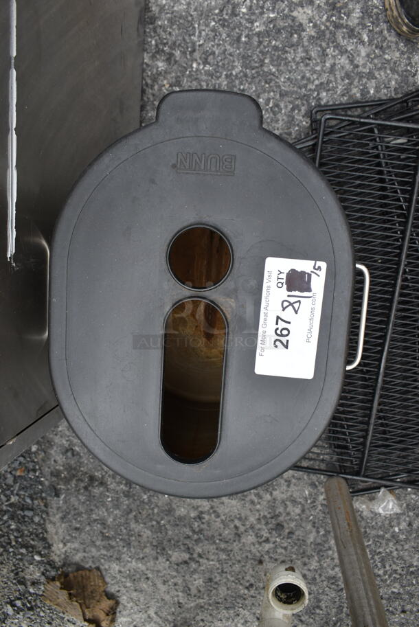 ALL ONE MONEY! Lot of Bunn Stainless Steel Beverage Holder and Black Racks - Image 6 of 7