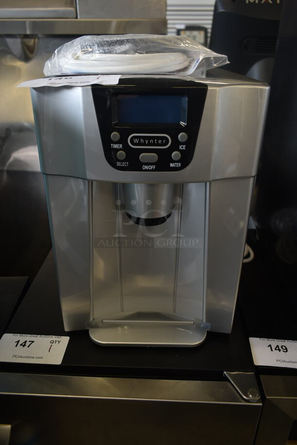 BRAND NEW SCRATCH AND DENT! Whynter IDC-221SC Metal Countertop Direct Connection Ice Maker and Water Dispenser. 115 Volts, 1 Phase. Tested and Working! - Image 3 of 4