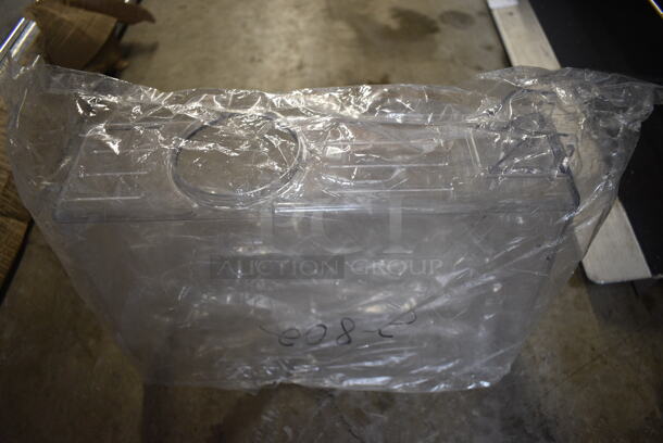 BRAND NEW! Clear Poly Hopper for Beverage Machine. 4x15x11.5 - Image 3 of 3